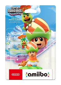 Super Mario Bros. Wonder Poplin and Prince Florian amiibo