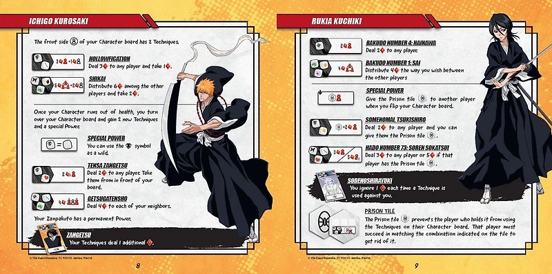 BLEACH Bankai Battle Roll and Clash Board Game