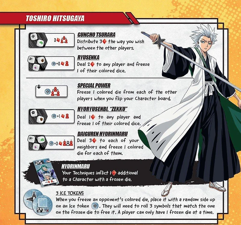 BLEACH Bankai Battle Roll and Clash Board Game