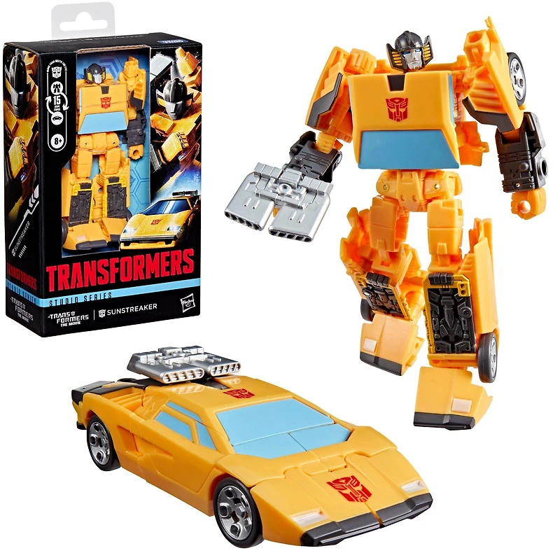 Hasbro Transformers Studio Series Sunstreaker Class Deluxe (The Movie) 4.5-in Action Figure