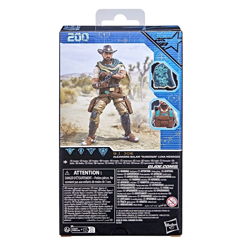 Hasbro G.I. Joe Classified Series Alejandro Balam (Sundown) Luna Mendoza 6-in Action Figure