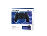 Sony DualSense Wireless Controller for PlayStation 5 (with USB Cable for PC) - Midnight Black