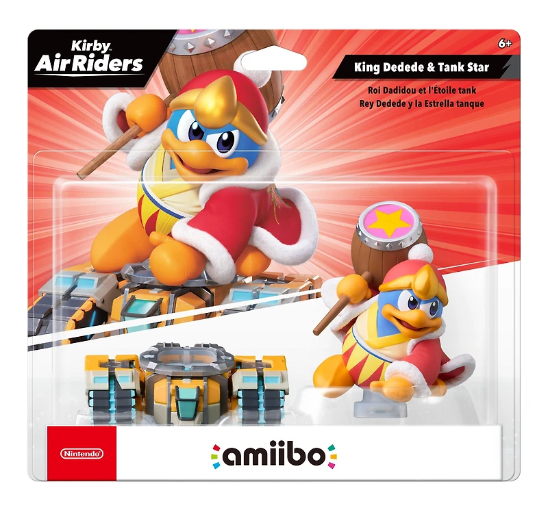 Kirby Air Riders King Dedede and Tank Star amiibo