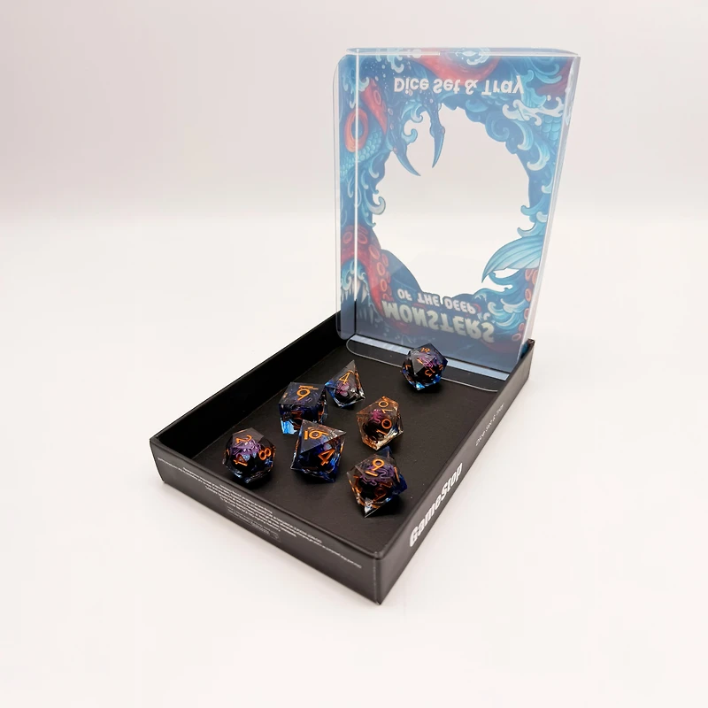 Monsters of the Deep-Kraken-Floating Core Dice Set and Tray GameStop Exclusive