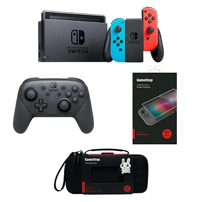 Nintendo Switch Refurbished Console, Pro Controller, Carrying Case