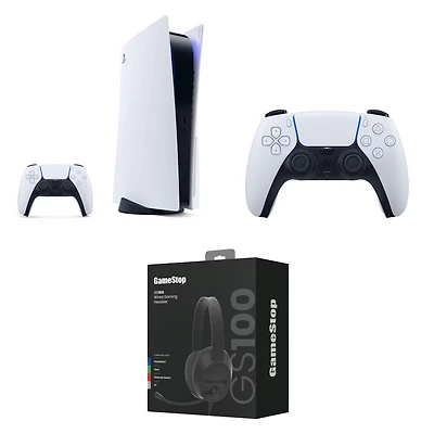 PlayStation 5 Refurbished Console, White DualSense Controller