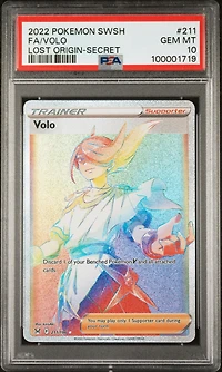 2022 Pokemon Sword & Shield Lost Origin 211 Full Art/volo Secret PSA 10