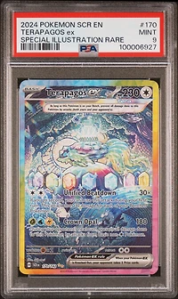 2024 Pokemon Scr En-stellar Crown 170 Terapagos Ex Special Illustration Rare PSA