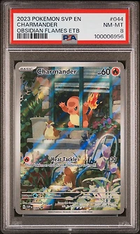 2023 Pokemon Svp En-sv Black Star Promo 044 Charmander Obsidian Flames Elite Trainer Box PSA