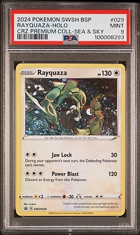 2024 Pokemon Swsh Black Star Promo 029 Rayquaza-holo Crown Zenith Premium Collection Sea & Sky PSA