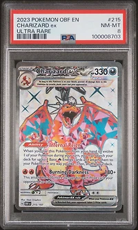 2023 Pokemon Obf En-obsidian Flames 215 Charizard Ex Ultra Rare PSA
