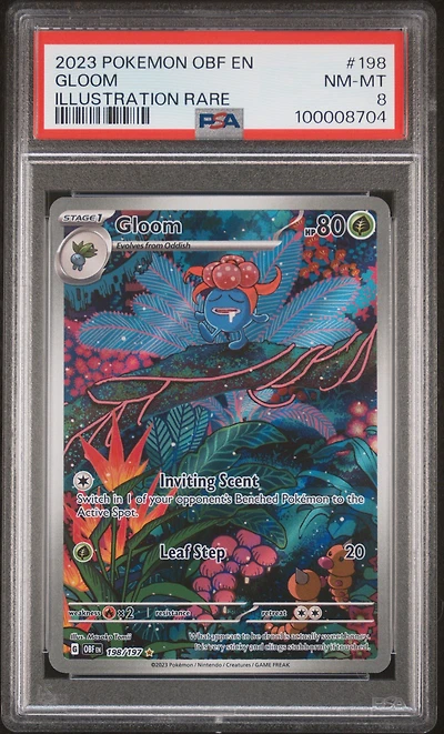 2023 Pokemon Obf En-obsidian Flames 198 Gloom Illustration Rare PSA