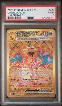 2023 Pokemon Obf En-obsidian Flames 228 Charizard Ex Hyper Rare PSA