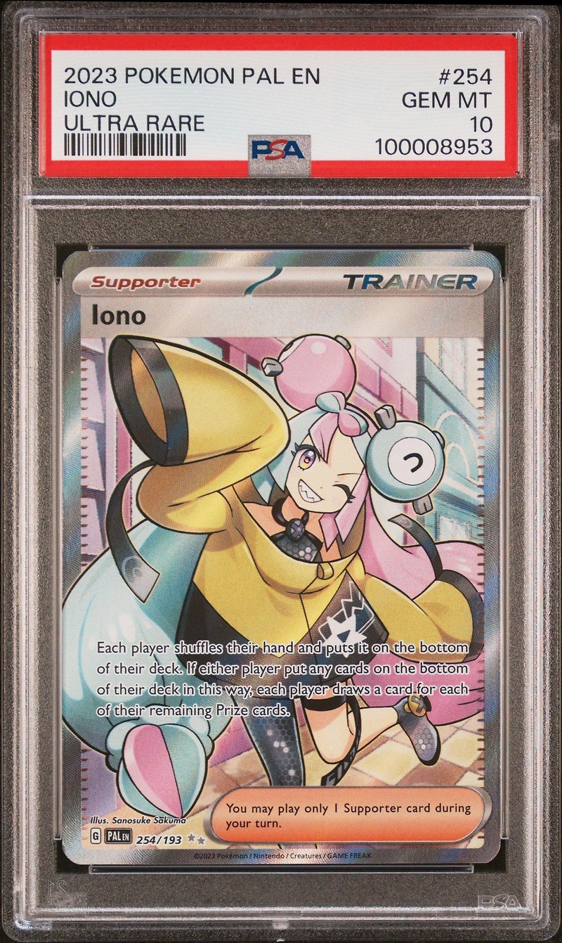 2023 Pokemon Pal En-paldea Evolved 254 Iono Ultra Rare PSA