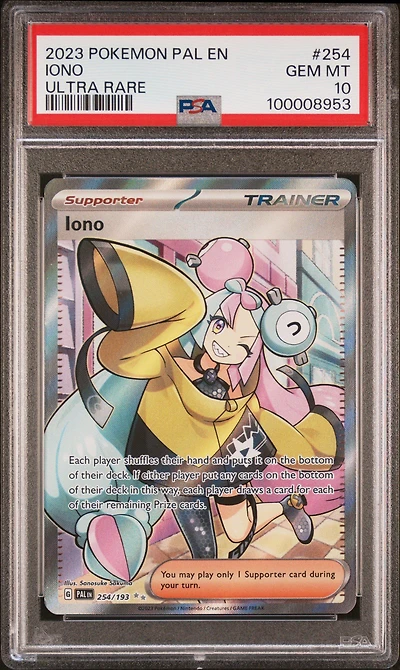 2023 Pokemon Pal En-paldea Evolved 254 Iono Ultra Rare PSA