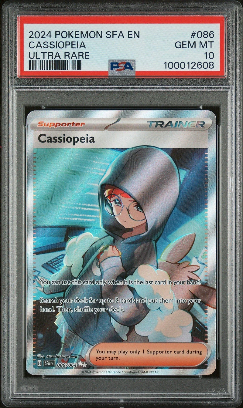 2024 Pokemon Sfa En-shrouded Fable 086 Cassiopeia Ultra Rare PSA