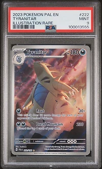 2023 Pokemon Pal En-paldea Evolved 222 Tyranitar Illustration Rare PSA