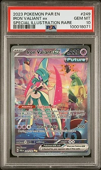 2023 Pokemon Par En-paradox Rift 249 Iron Valiant Ex Special Illustration Rare PSA