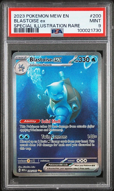 2023 Pokemon Mew En-151 200 Blastoise Ex Special Illustration Rare PSA