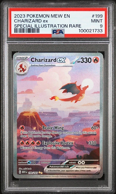 2023 Pokemon Mew En-151 199 Charizard Ex Special Illustration Rare PSA