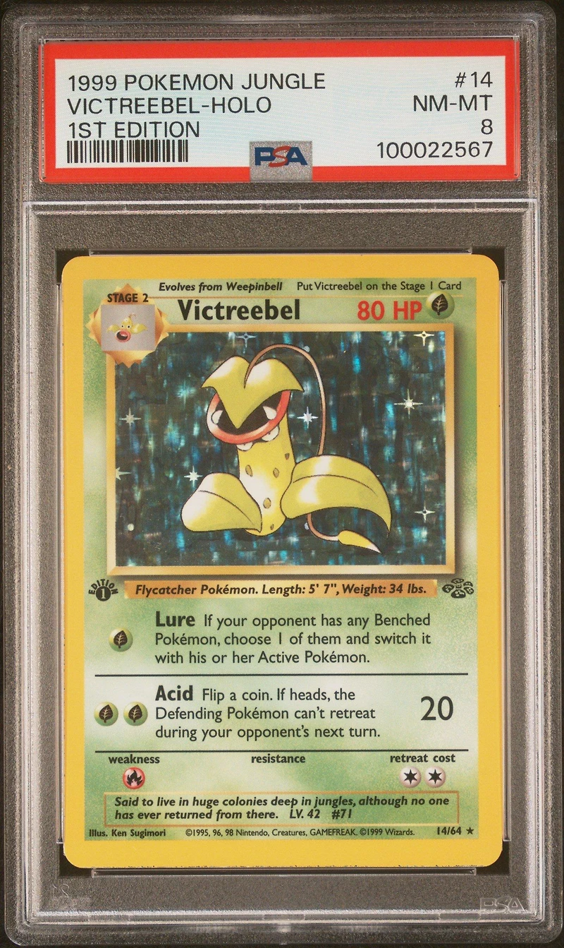 1999 Pokemon Jungle 14 Victreebel-holo 1st Edition PSA