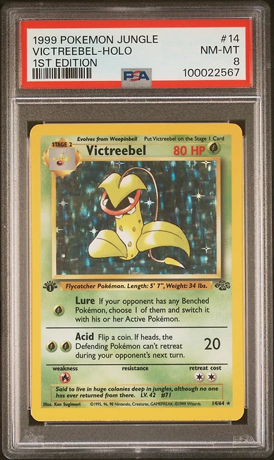 1999 Pokemon Jungle 14 Victreebel-holo 1st Edition PSA