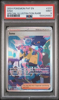 2024 Pokemon Paf En-paldean Fates 237 Iono Special Illustration Rare PSA