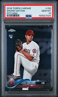 2018 Topps Chrome 150 Shohei Ohtani Pitching PSA