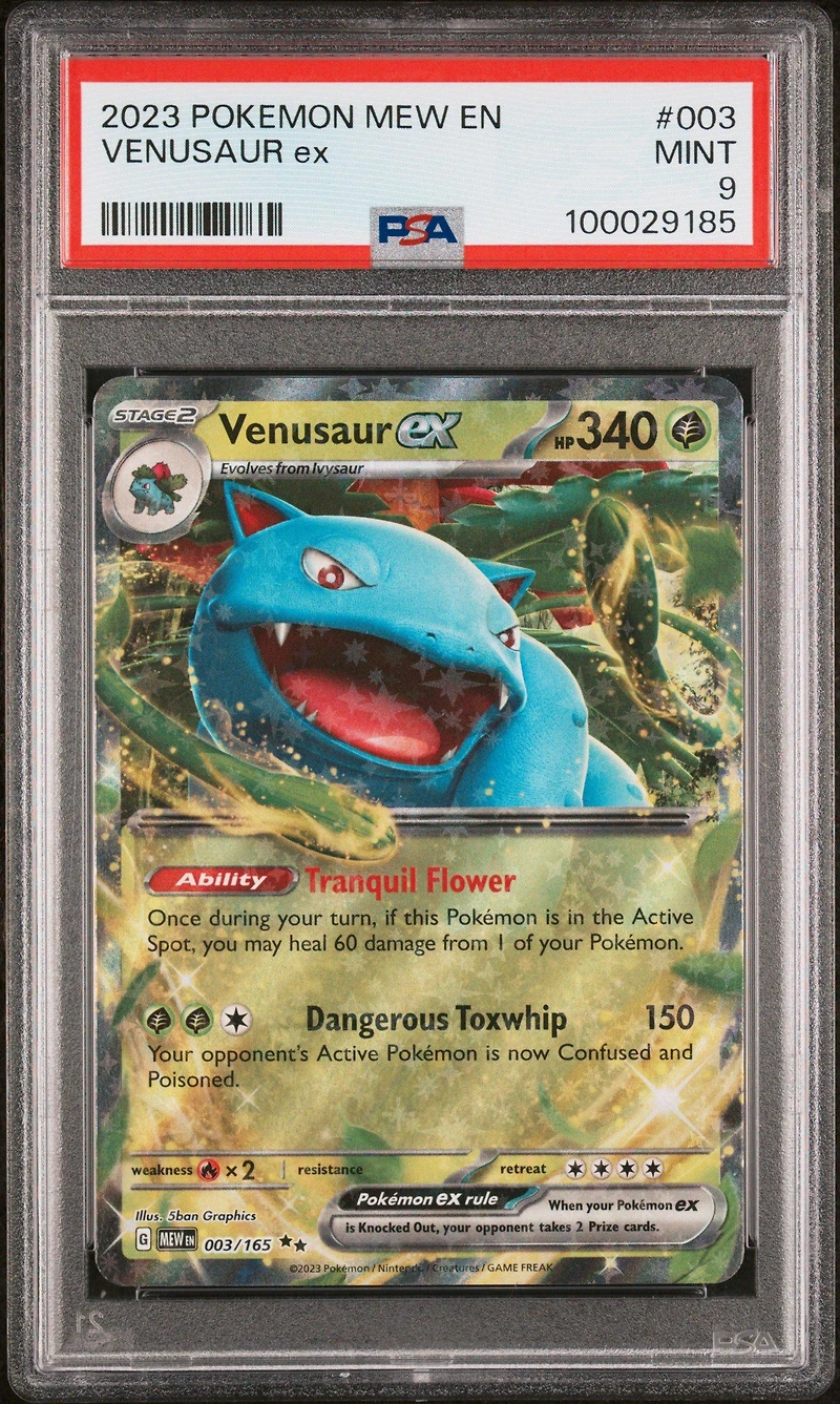 2023 Pokemon Mew En-151 Venusaur Ex PSA