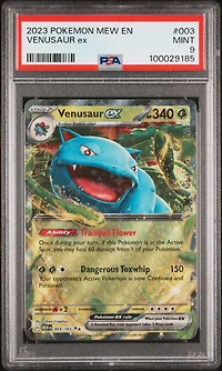 2023 Pokemon Mew En-151 Venusaur Ex PSA
