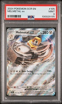 2024 Pokemon Scr En-stellar Crown 105 Melmetal Ex PSA 9