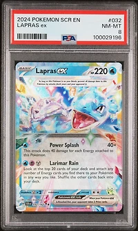 2024 Pokemon Scr En-stellar Crown 032 Lapras Ex PSA