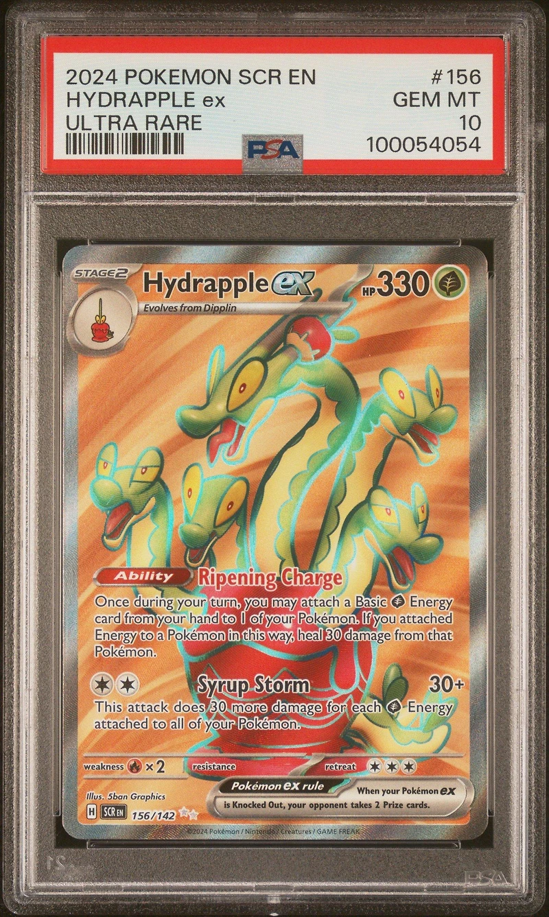 2024 Pokemon Scr En-stellar Crown 156 Hydrapple Ex Ultra Rare PSA