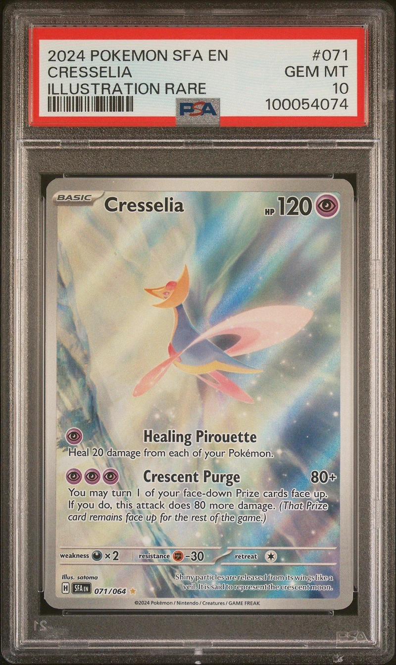 2024 Pokemon Sfa En-shrouded Fable 071 Cresselia Illustration Rare PSA