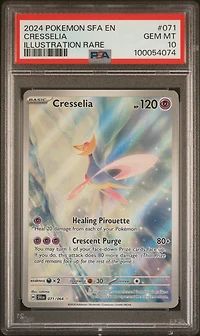 2024 Pokemon Sfa En-shrouded Fable 071 Cresselia Illustration Rare PSA