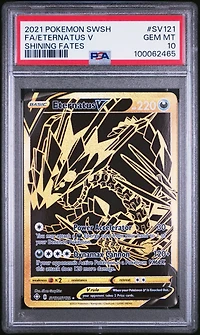 2021 Pokemon Sword & Shield Shining Fates Sv121 Full Art/eternatus V PSA
