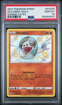 2021 Pokemon Sword & Shield Shining Fates Sv070 Silicobra-holo PSA