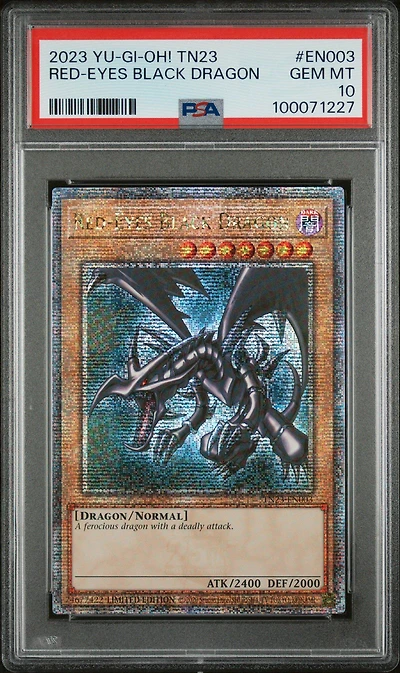 2023 Yu-gi-oh! Tn23-25th Anniversary Tin: Dueling Heroes En003 Red-eyes Black Dragon PSA