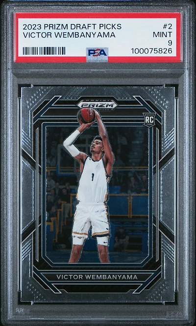 2023 Panini Prizm Draft Picks 2 Victor Wembanyama PSA 9