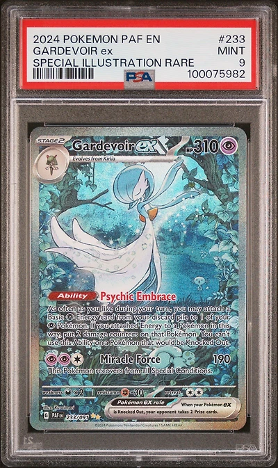 2024 Pokemon Paf En-paldean Fates 233 Gardevoir Ex Special Illustration Rare PSA
