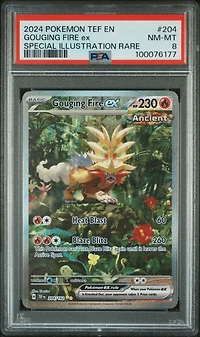 2024 Pokemon Tef En-temporal Forces 204 Gouging Fire Ex Special Illustration Rare PSA