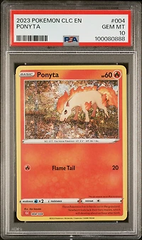 2023 Pokemon Clc-trading Card Game Classic Charizard & Ho-oh Ex Deck 004 Ponyta PSA