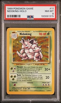 1999 Pokemon Game 11 Nidoking-holo PSA