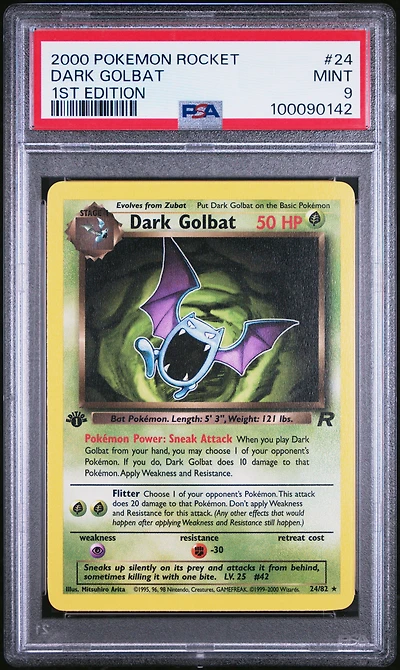2000 Pokemon Rocket 24 Dark Golbat 1st Edition PSA