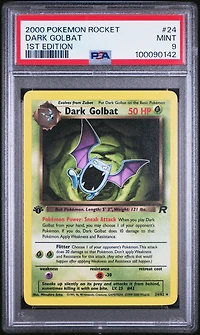 2000 Pokemon Rocket 24 Dark Golbat 1st Edition PSA
