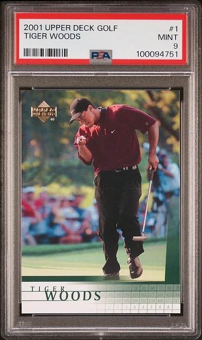 2001 Upper Deck Golf Tiger Woods PSA