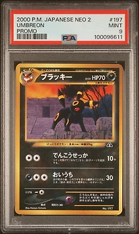 2000 Pokemon Japanese Neo 2 Promo 197 Umbreon Promo PSA