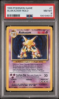 1999 Pokemon Game 1 Alakazam-holo PSA