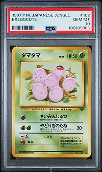 1997 Pokemon Japanese Jungle 102 Exeggcute PSA