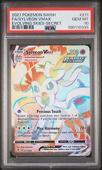 2021 Pokemon Sword & Shield Evolving Skies Full Art/sylveon Vmax Secret PSA